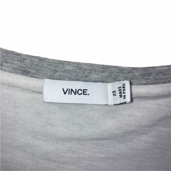 Vince Double Layer Colorblock Tee. - Picture 8 of 10